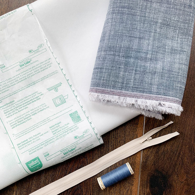 material to sew a gathered skirt without a pattern