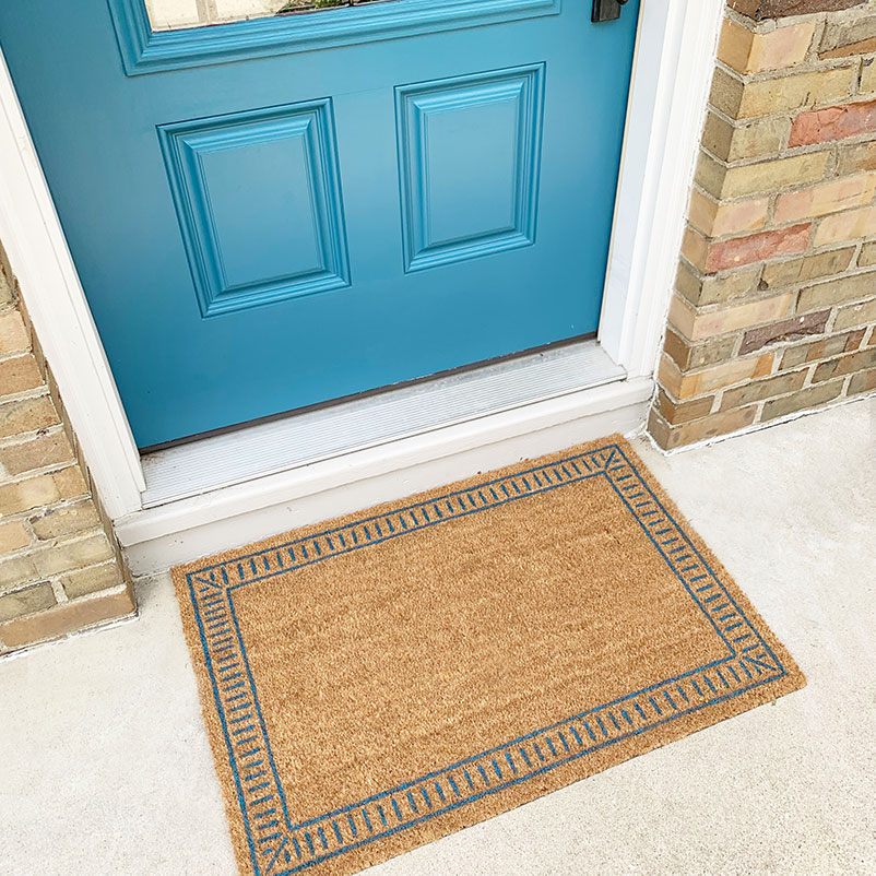 How to Paint a Doormat Without a Stencil