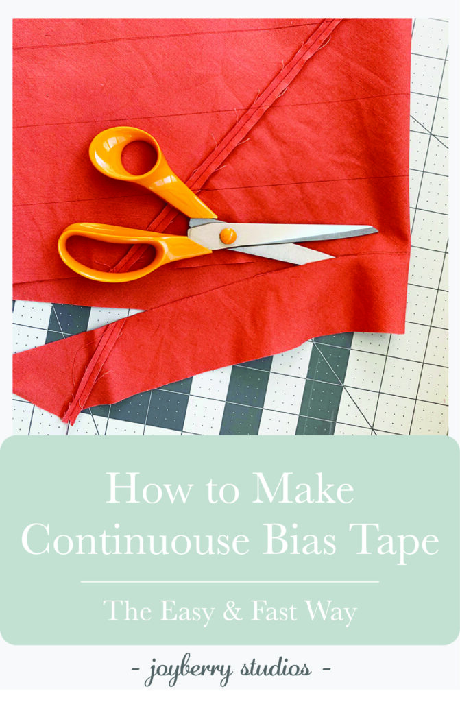 main image for continuous bias tape blog post