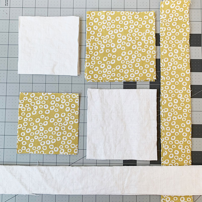 fabric cuts for quilted pillowcase