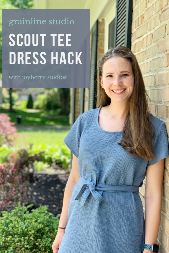 pinterest graphic for scout tee dress hack
