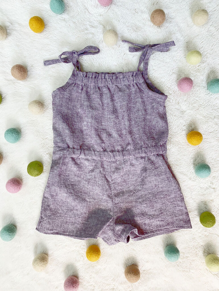 full photo summer romper for kids by purl soho 