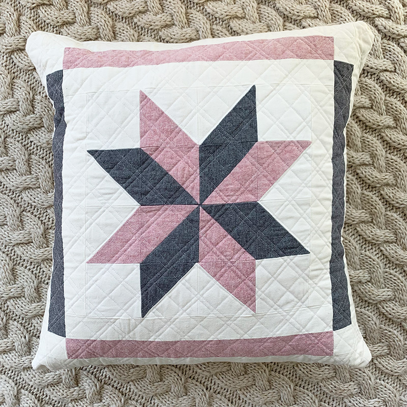 How to Make an 8 Point Star Quilted Pillow Cover