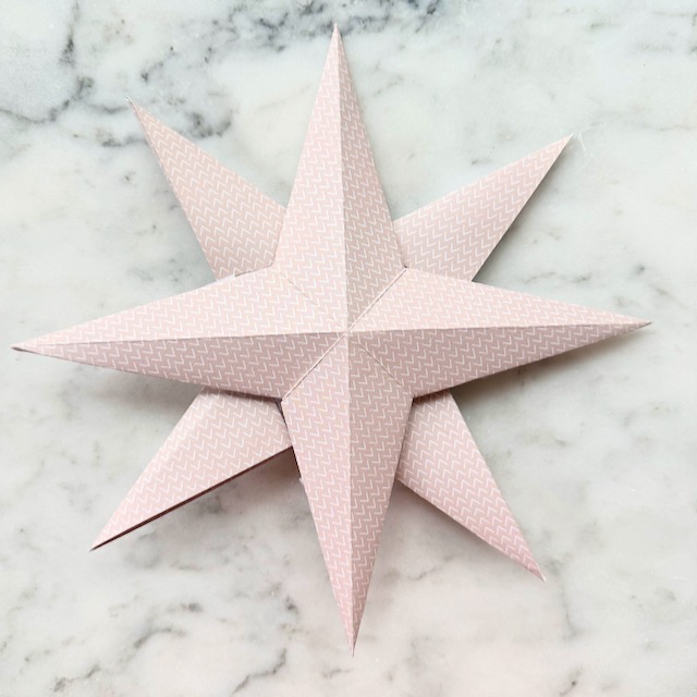 How to Make 3D Paper Christmas Stars